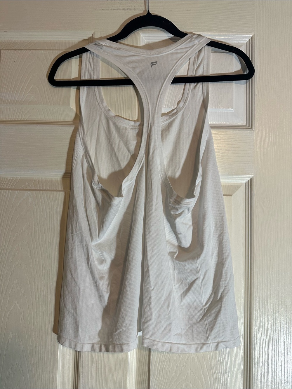 Fabletics White Racerback Muscle Tank - Picture 2 of 2